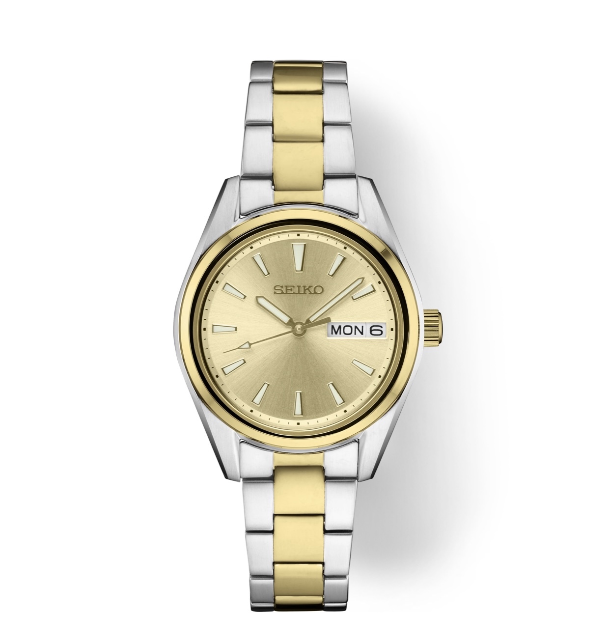 Seiko Two-Tone Watch with Gold and Silver Accents Seiko Two Tone Women main image 2